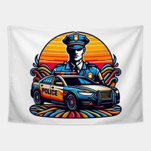 Police car Tapestry