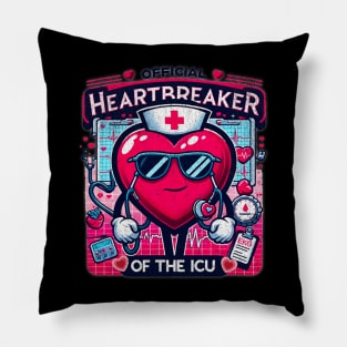 Valentine ICU Nurse Heartbreaker - Playful Nurse IMCU Pillow