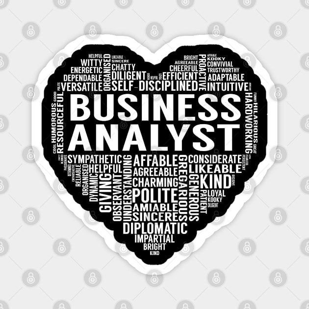 Business Analyst Heart Magnet by LotusTee