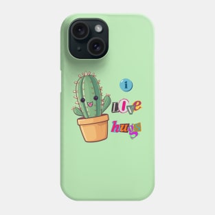 I Love Hugs Cactus Phone Case