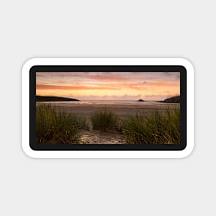 Crantock Beach Sunset Magnet