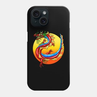 Chinese Dragon in the Sunset Phone Case