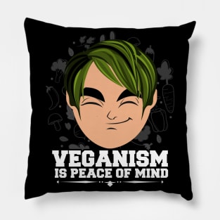 Veganism Is Peace Of Mind Vegan Gift Pillow