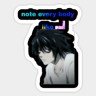 Death Note Note Book Stickers Teepublic