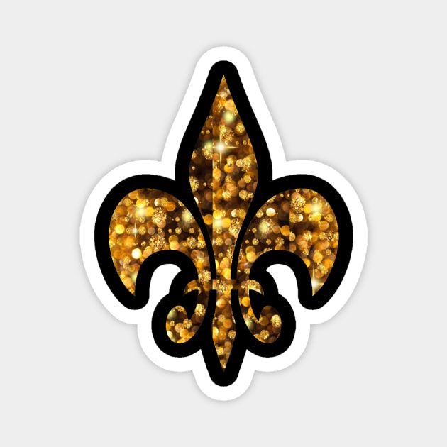 Sparkle Fleur De Lis Magnet by Gsweathers