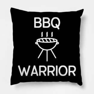 Barbeque Warrior Funny Aesthetic Pillow