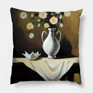 Fancy Flowers Vase Pillow