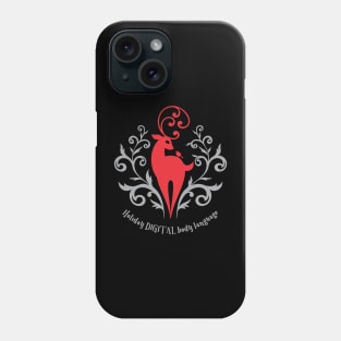 Holiday DIGITAL Body Language (red deer and bird) Phone Case