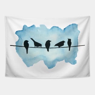 Bird on a wire Tapestry