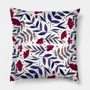 Magical garden - purple Pillow