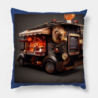 Steampunk Tokyo Ramen Food Truck Pillow