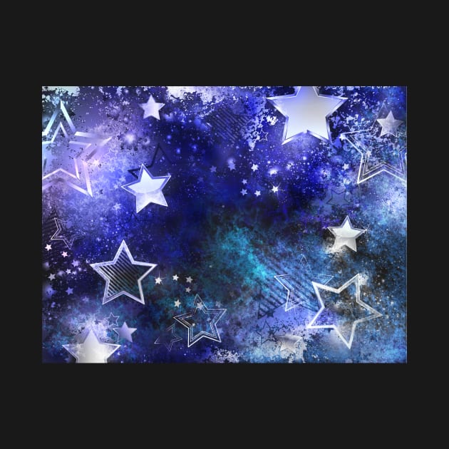 Space background with stars by Blackmoon9