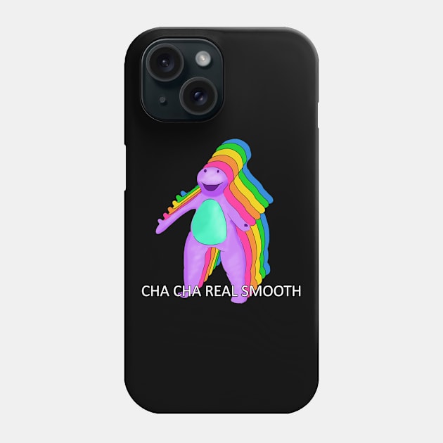 Cha Cha Real Smooth Barney Meme Phone Case by Barnyardy