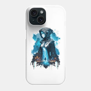 Young Woman Cyber Sci-Fi Fantasy Story Heroine Phone Case