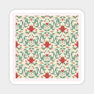 Eternal Spring: A Blooming Floral Tapestry Magnet