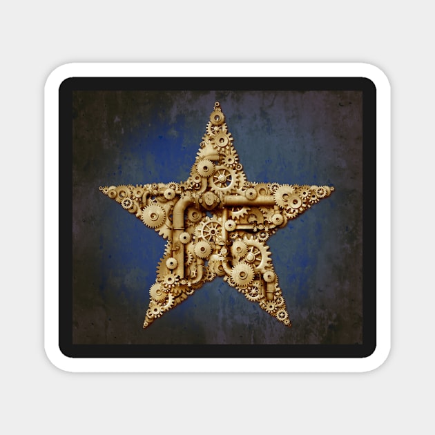 Steam Punk Star Magnet by lightidea