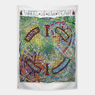 Wheel of the Year - Fire Festivals Tapestry