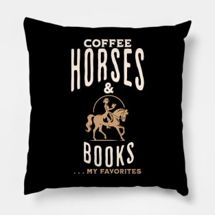 Horse Girl Coffee Lover Pillow