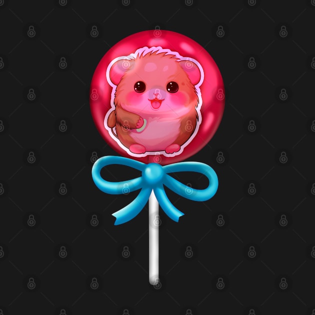 Hamster Sticker Lollipop by Doggomuffin 