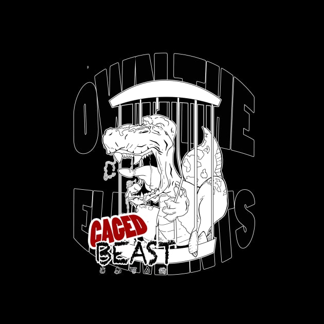 OTE Caged beast wht out by OwnTheElementsClothing