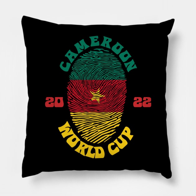 Cameroon World Cup 2022 Pillow by Lotemalole