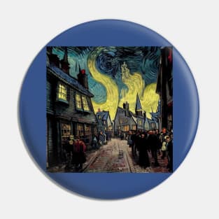 Starry Night in Diagon Alley Pin