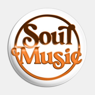 Soul Music //// Retro Soul Music Fan Design Pin