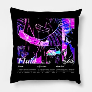 GENDERFLUID (Manga panels) Pillow