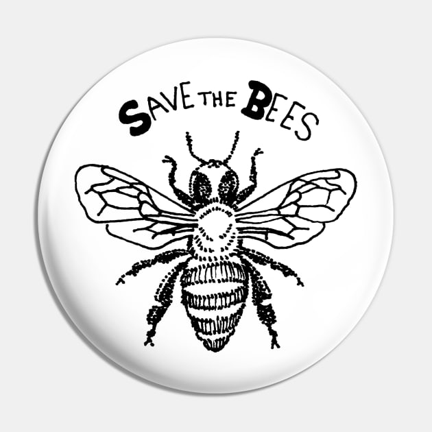 Save The Bees 002 Pin by Lisamariesumner