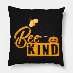 Halloween Bee Kind Honey Lover Bee lover Funny T-Shirt Pillow