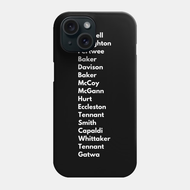 The Doctors Phone Case by Doctor Who Tees 