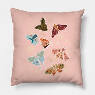 Moths in Moonlight Pillow