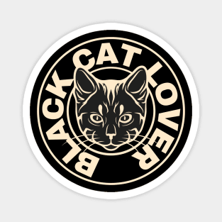 Black cat Lover Magnet