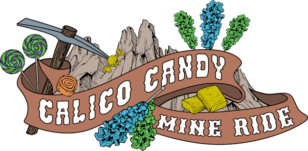 Calico Candy Mine Ride Kids T-Shirt by SkprNck