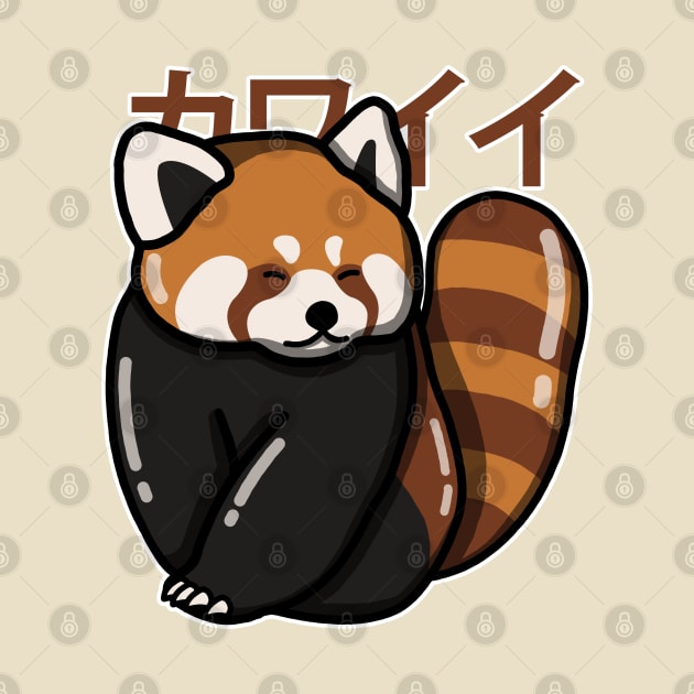 Kawaii Red Panda by Luna Illustration
