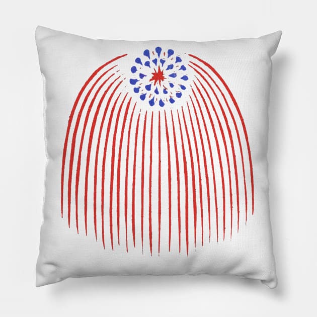 No. 10 RWB Pillow by Fireworks Designs