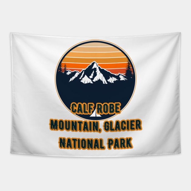 Calf Robe Mountain, Glacier National Park Tapestry by Canada Cities