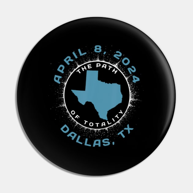 Dallas Texas Solar Eclipse April 8 2024 Totality Pin by Diana-Arts-C