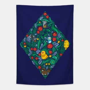 Forest Minions - cute Final Fantasy 14 minions - golden beaver, Great Serpent of Ronka and others Tapestry
