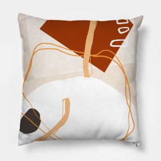 boho abstract fun art Pillow