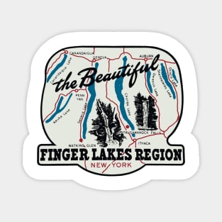 Vintage Style Finger Lakes Magnet