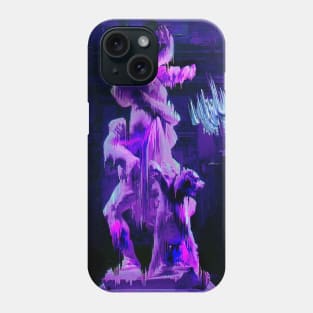 Vaporwave greek glitch statue Phone Case