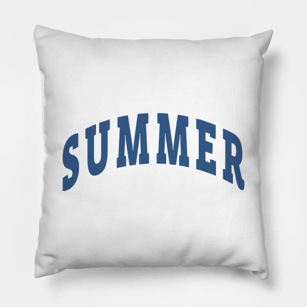 Summer Capital Pillow by lukassfr