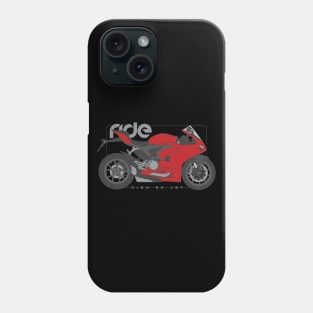 Ride panigale v2 red Phone Case