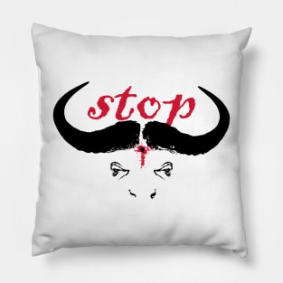 Stop Hunting Pillow