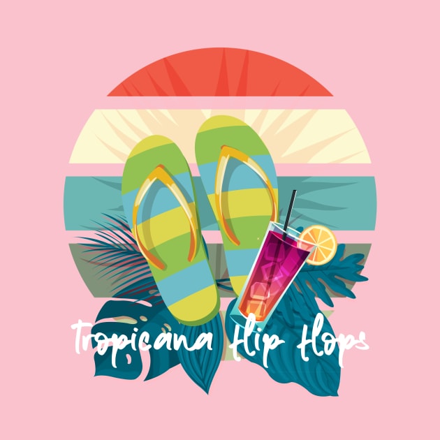 Tropicana flip flops by Johnny