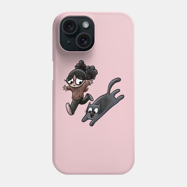 Cat 'n Kid Phone Case by Grasdal