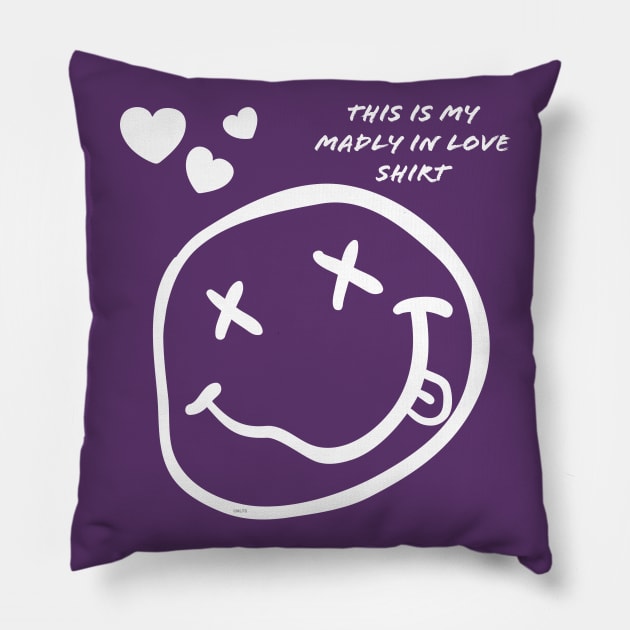 Madly in Love Funny Humor Valentine Pillow by creative