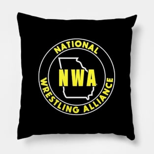 Nwa Wrestling Yellow Pillow