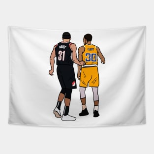 Steph Curry x Seth Curry 'Splash Brothers' - Portland Trailblazers/Golden State Warriors Tapestry